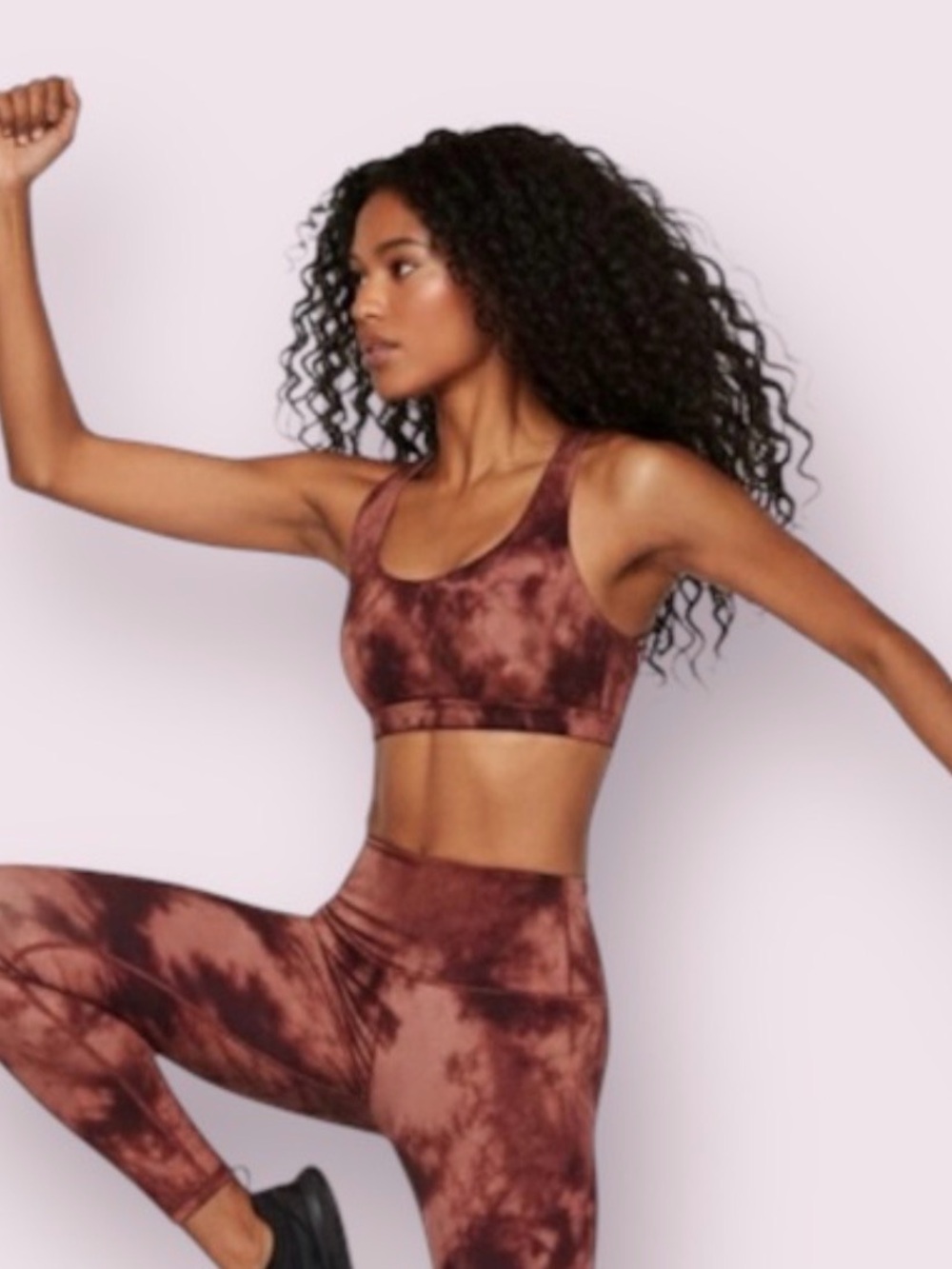 Victoria's Secret Brown Tie-Dye Sports Bra